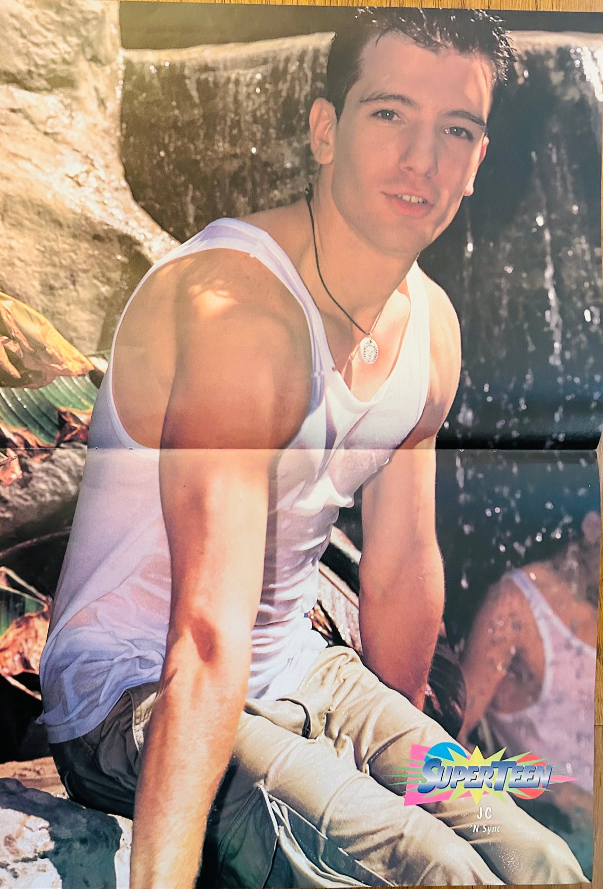 JC Chasez NSYNC SuperTeen side of double-sided poster