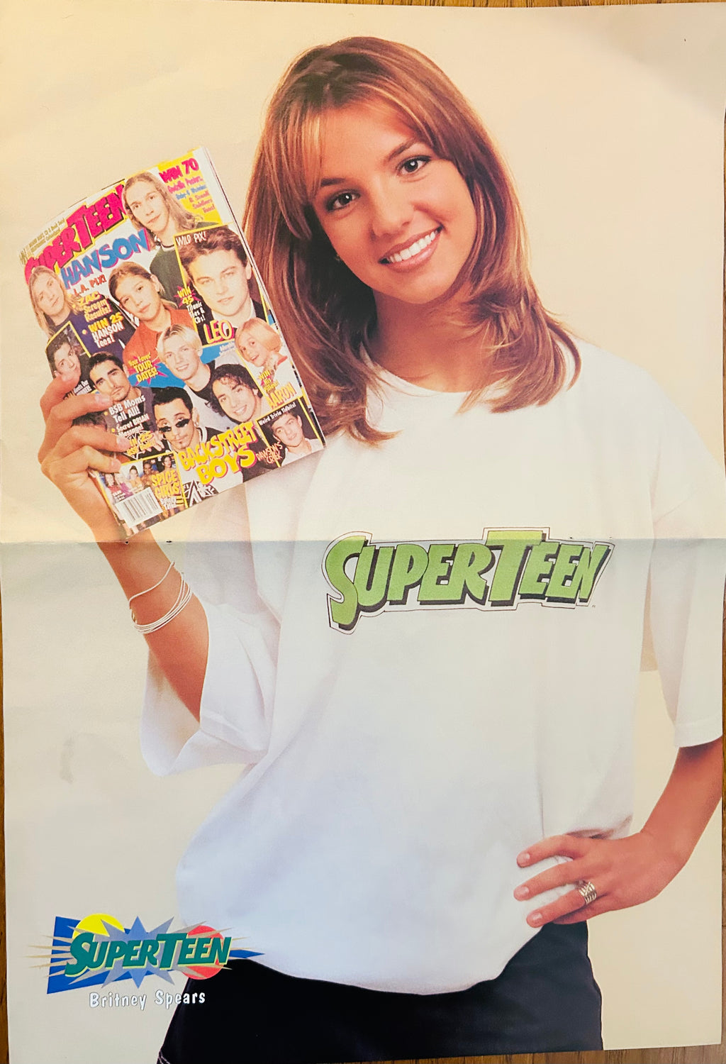 Britney Spears SuperTeen side of double-sided poster