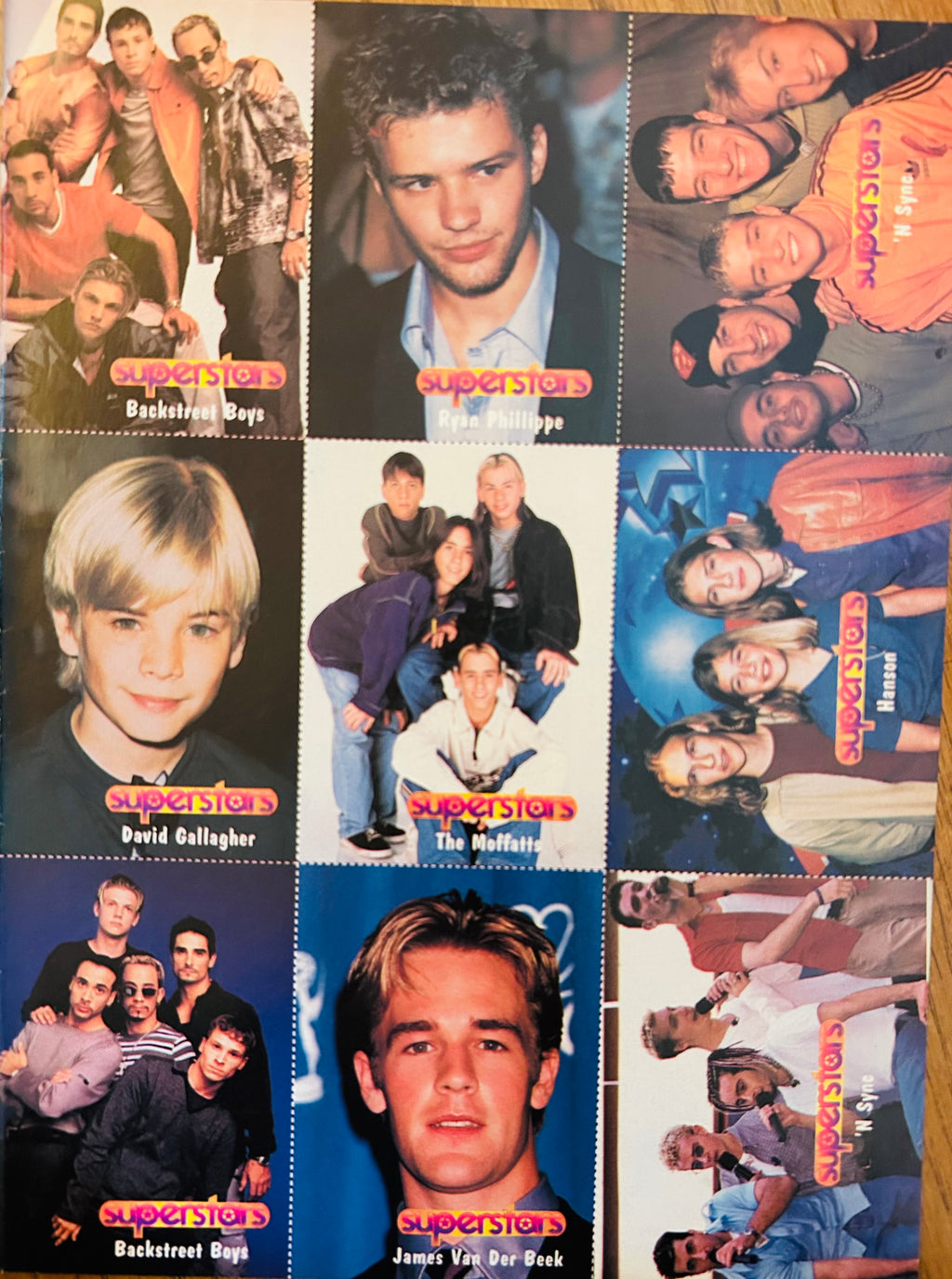 NSYNC group photo Superstars pinup side