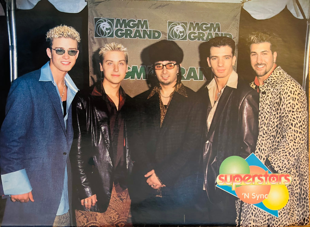 Superstars collage reverse with Backstreet Boys and other stars