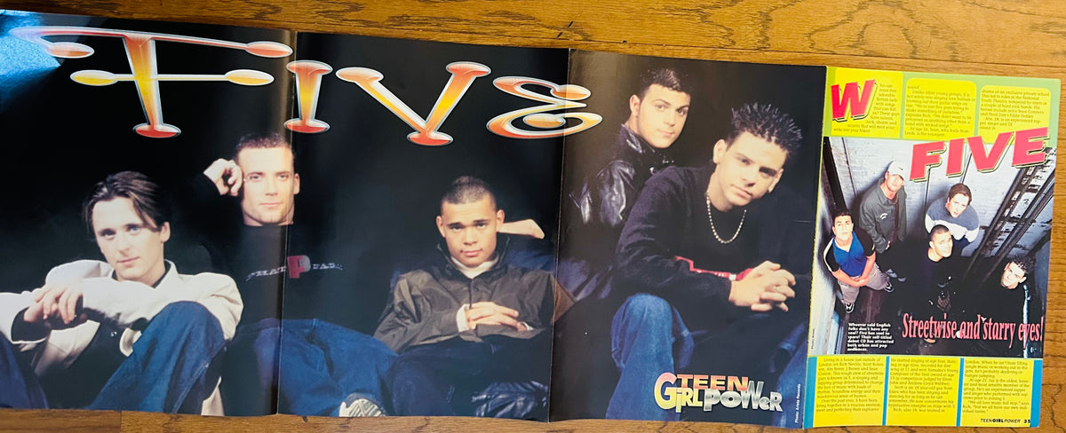 NSYNC panoramic group portrait side of foldout poster