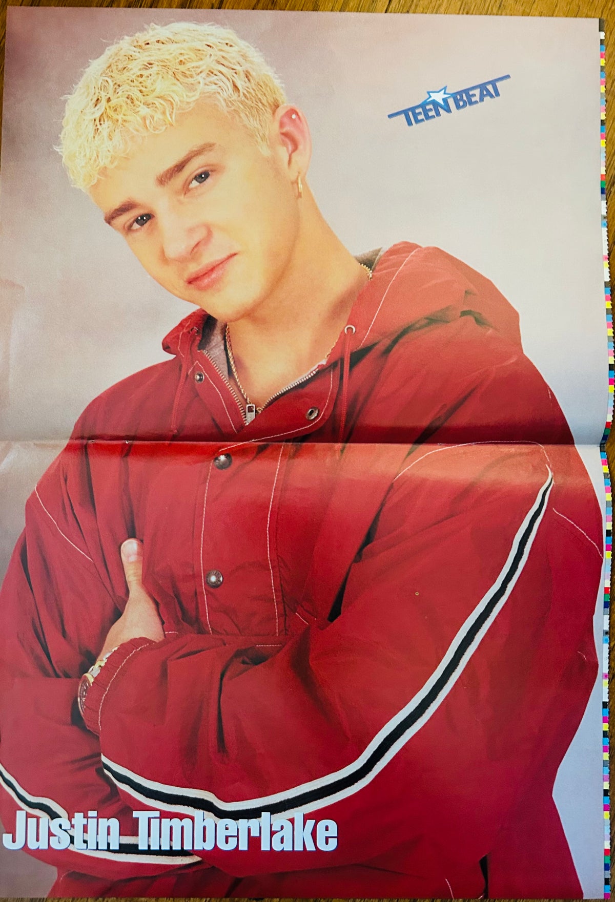 Justin Timberlake Teen Beat portrait side of double-sided poster