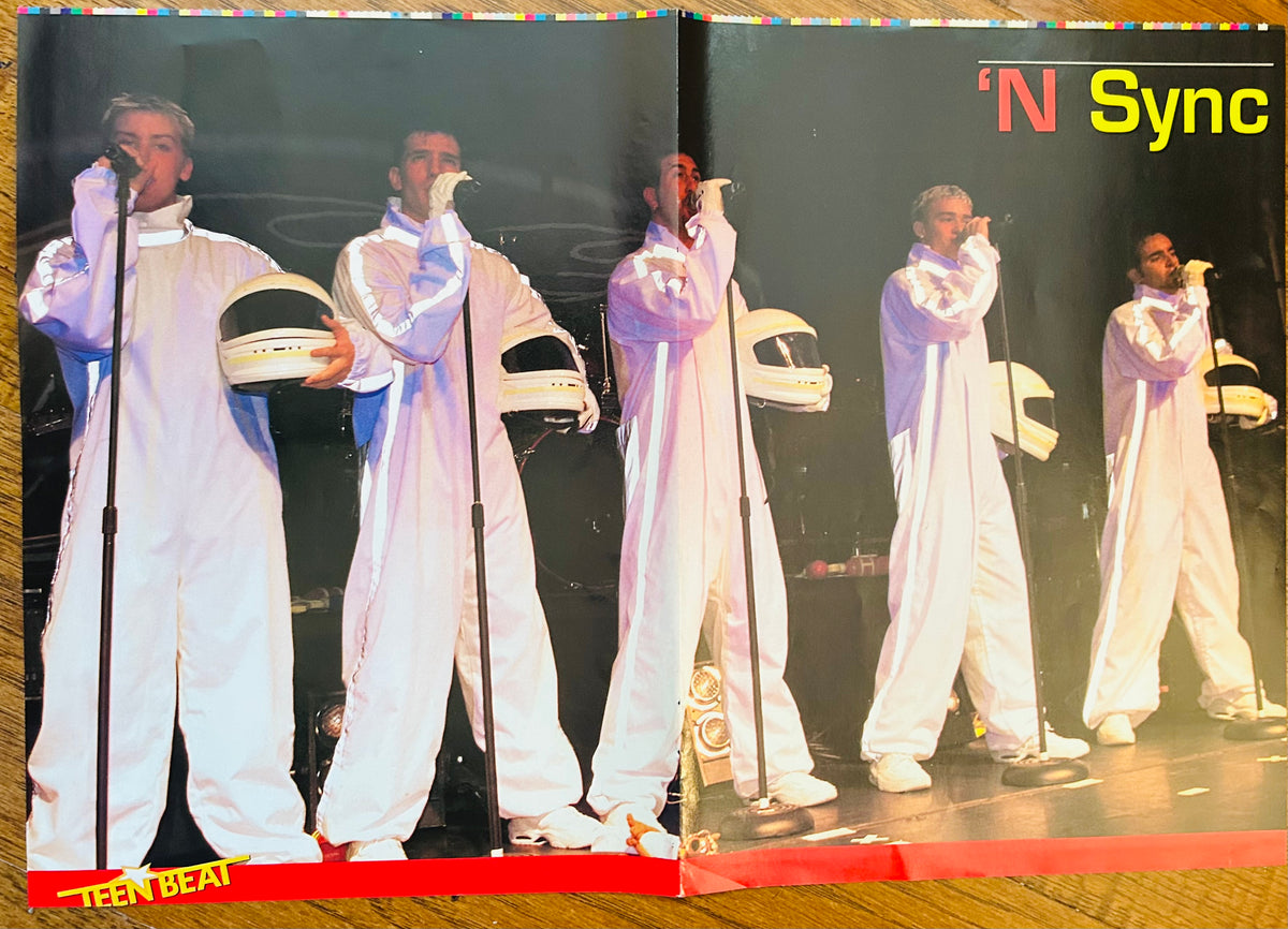 NSYNC Teen Beat performance side of double-sided poster