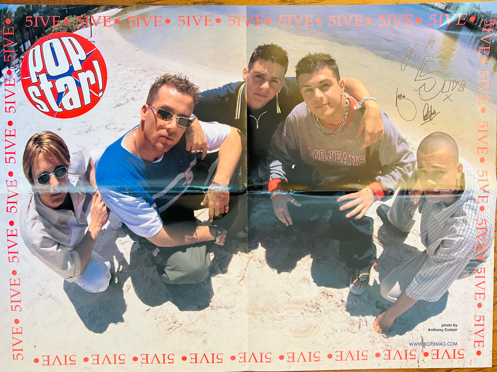 Five 5ive Pop Star group side with printed writing
