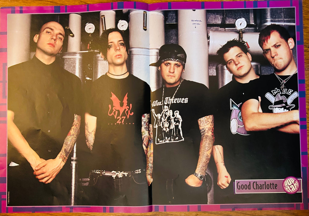 Good Charlotte band photo side of Pop Star poster
