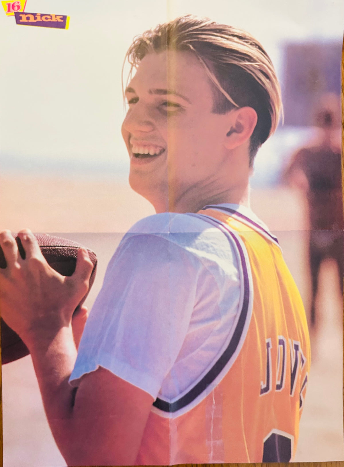 Lance Bass in red jacket side of double-sided poster