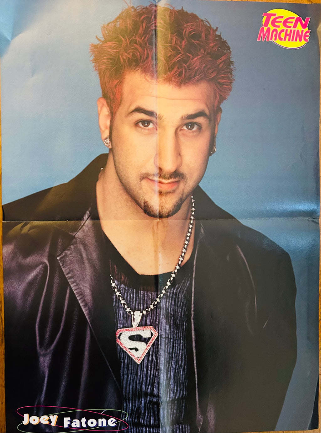 Joey Fatone Teen Machine side of double-sided poster