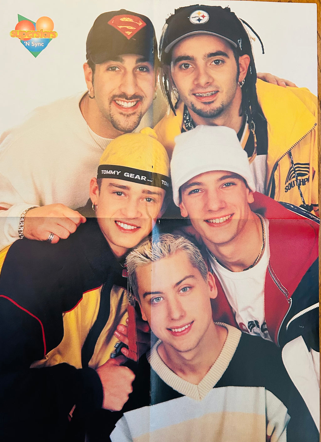 NSYNC group side of double-sided poster