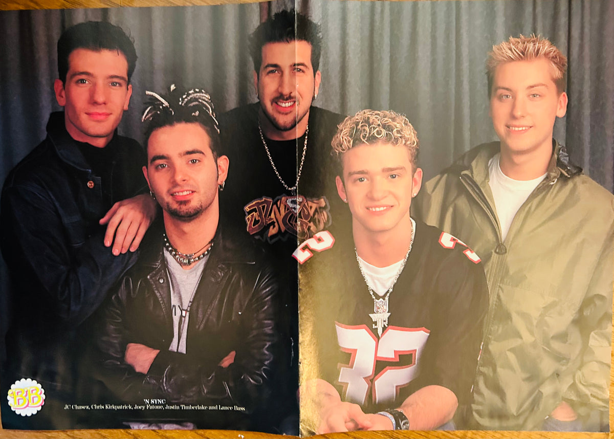 NSYNC group portrait side of double-sided poster