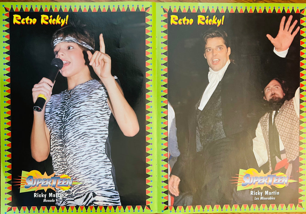 Ricky Martin Retro Ricky side of double-sided SuperTeen poster