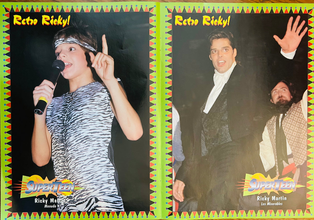 Ricky Martin Retro Ricky side of double-sided SuperTeen poster