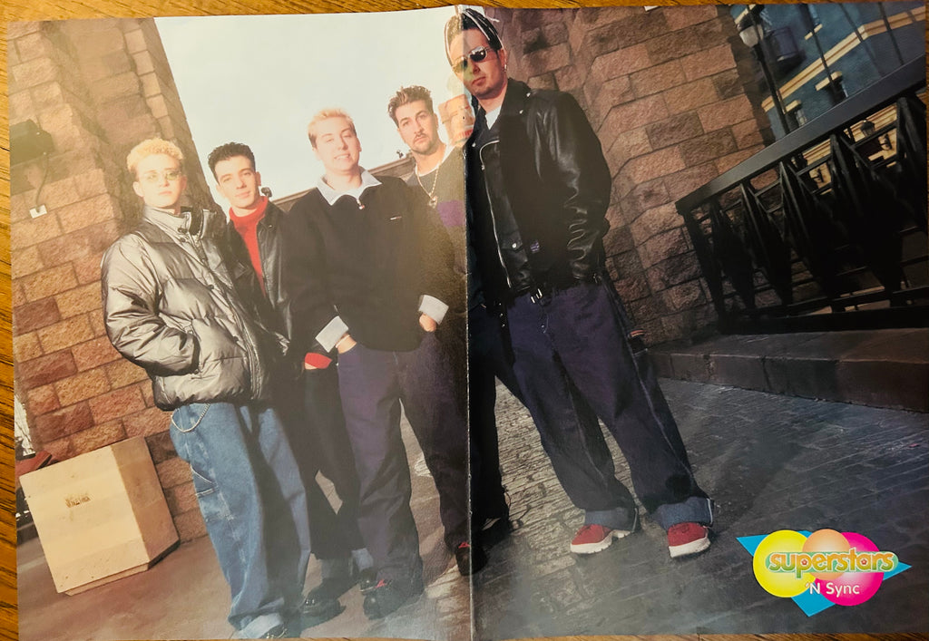98 Degrees stage performance side of Superstars poster