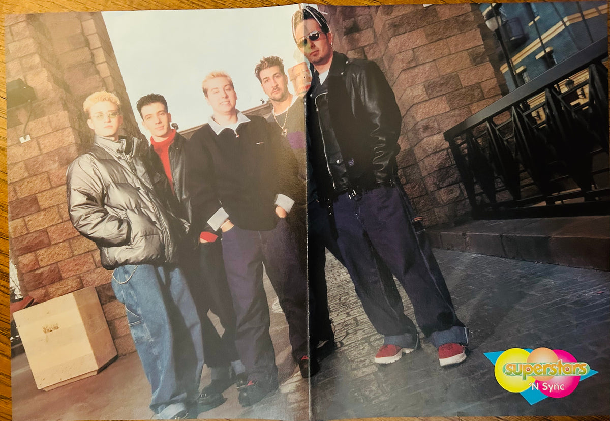 98 Degrees stage performance side of Superstars poster