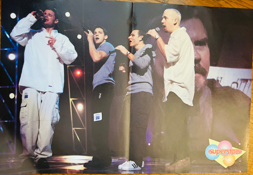 NSYNC outdoor group photo side of Superstars poster