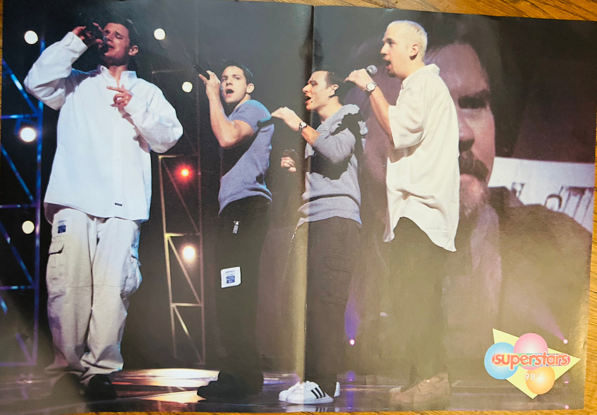 NSYNC outdoor group photo side of Superstars poster