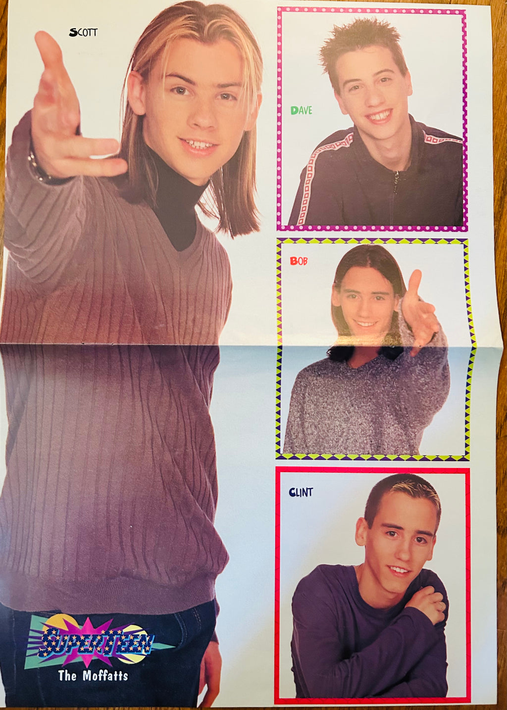 NSYNC group side of double-sided SuperTeen poster