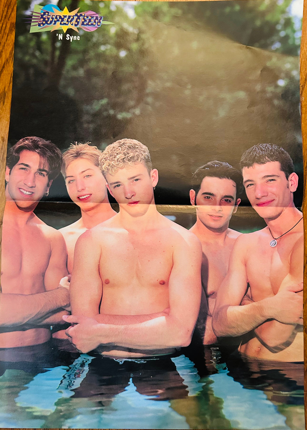 The Moffatts side of double-sided SuperTeen poster