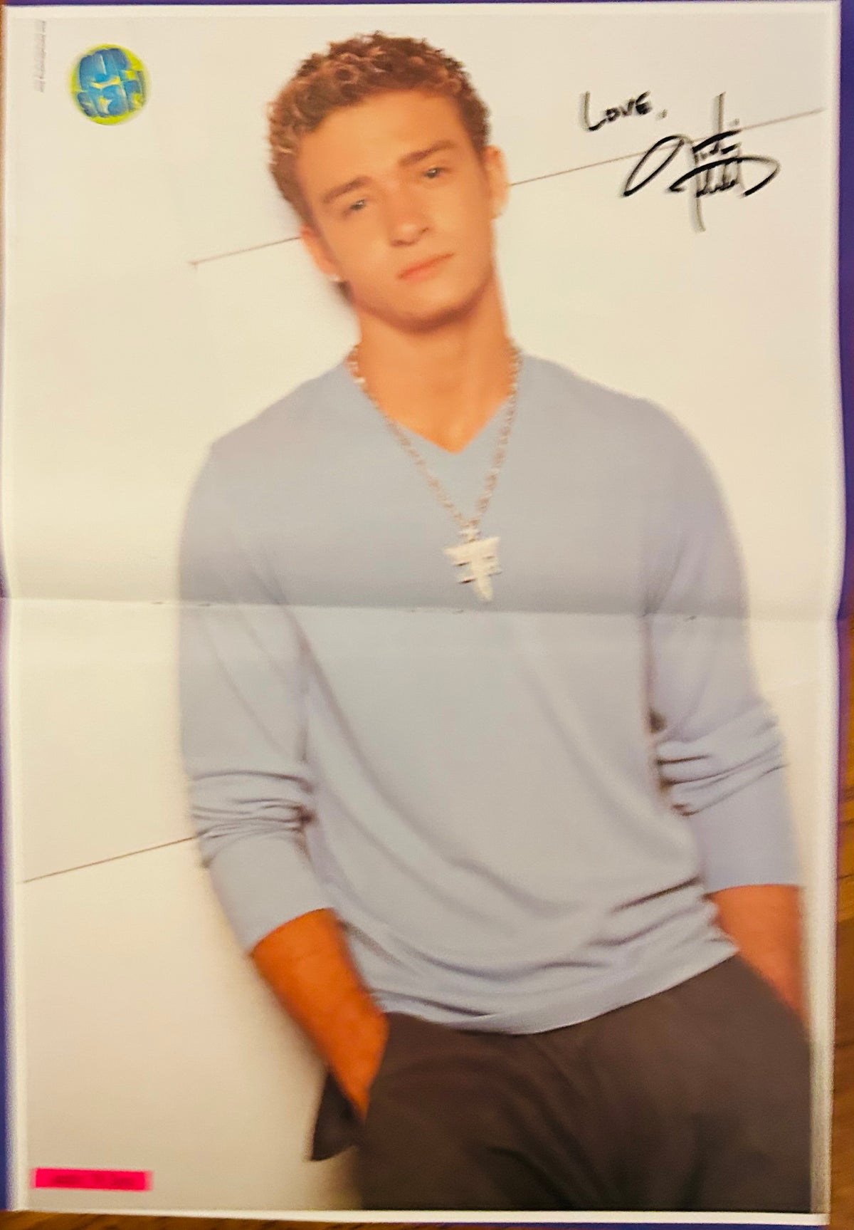 Justin Timberlake Pop Star! Magazine double-sided poster 11x16 - Side A
