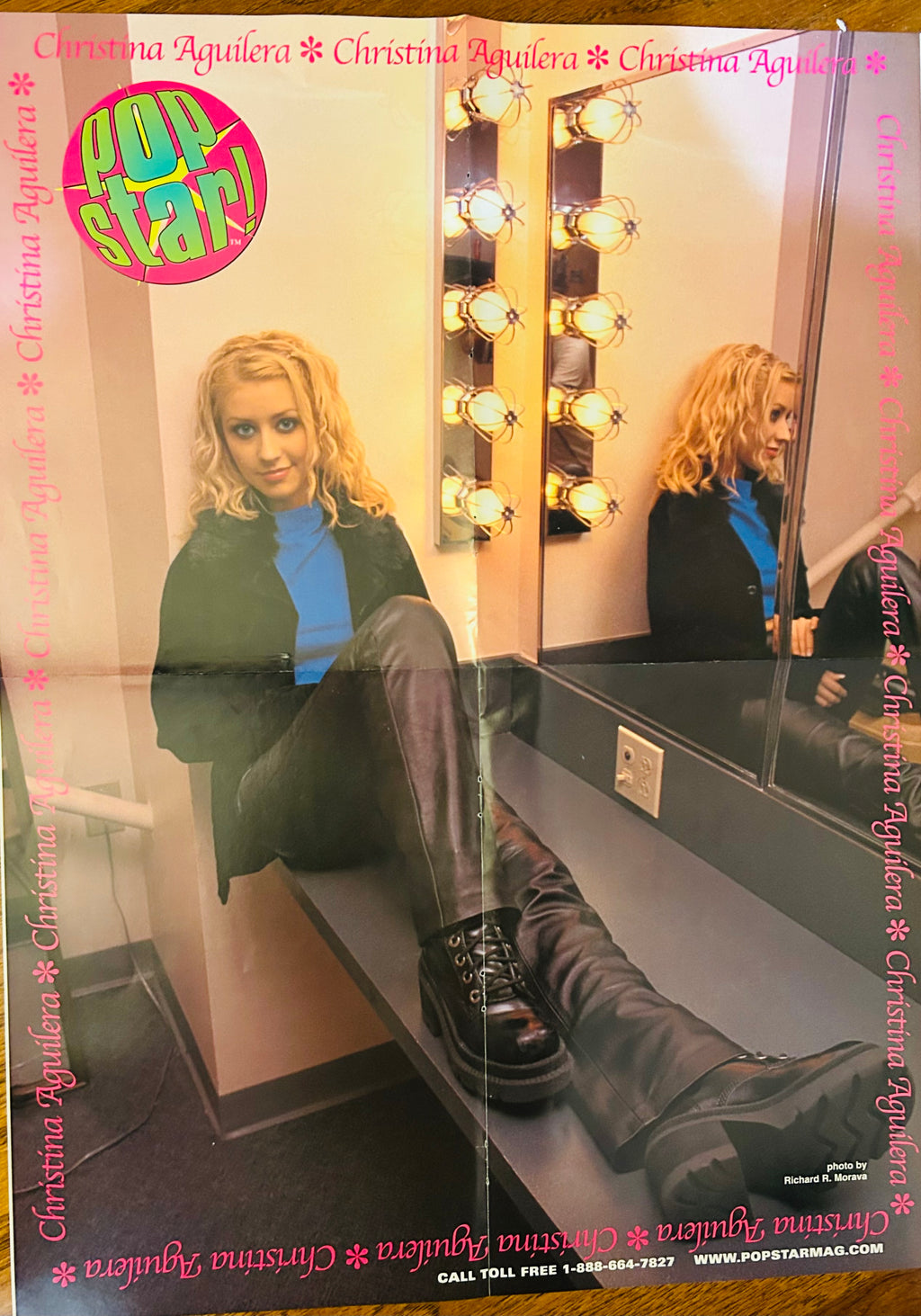 Christina Aguilera Pop Star! Magazine double-sided poster 16x21 - Side A