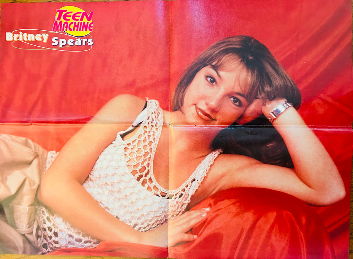 Britney Spears side of double-sided Teen Machine poster