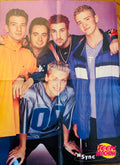 NSYNC group side of double-sided Teen Machine poster