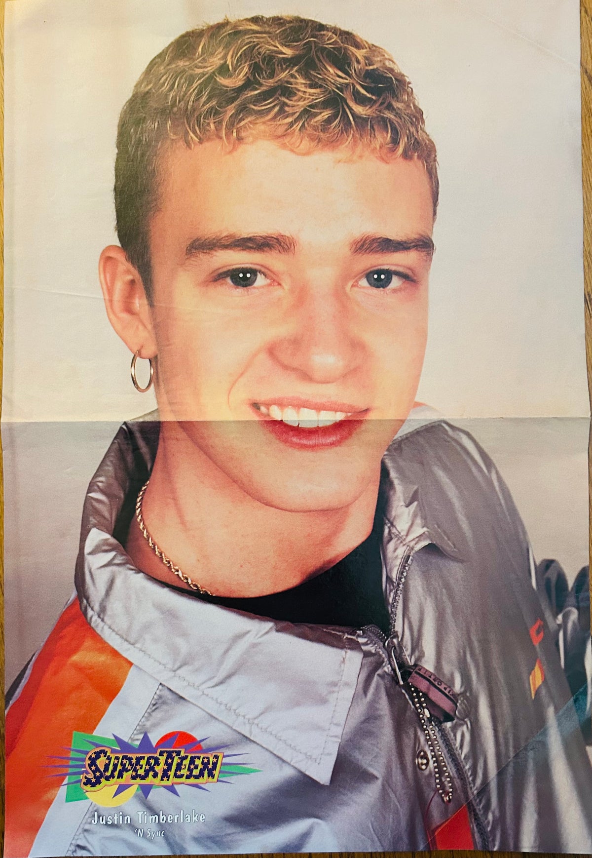 98 Degrees SuperTeen group photo side of poster