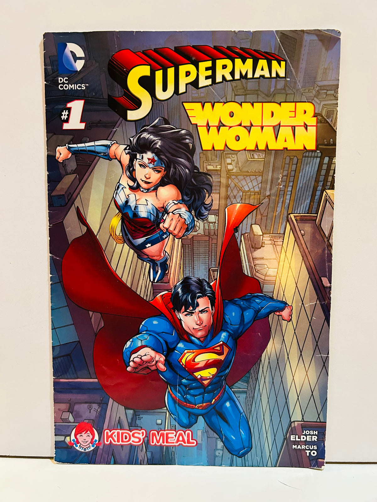 Superman Wonder Woman #1 DC Comics Wendy's Kids Meal Exclusive 2013 comic book cover