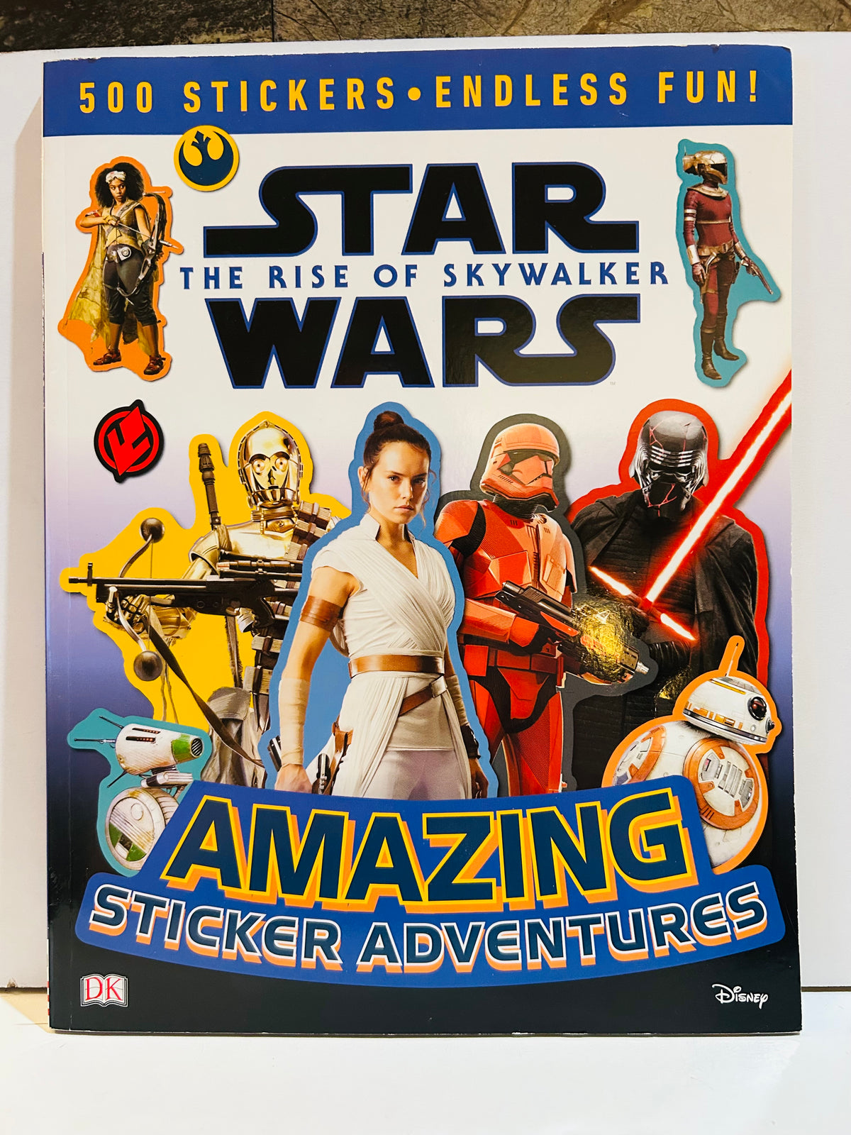 Star Wars The Rise of Skywalker Amazing Sticker Adventures book by DK cover