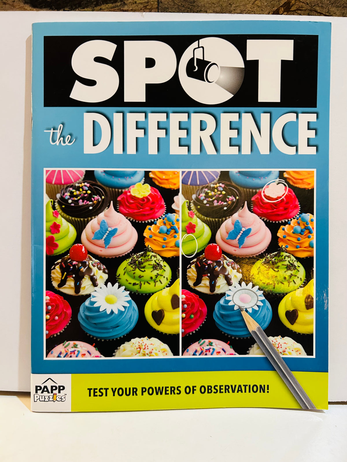 Spot the Difference activity book by Papp Puzzles cover