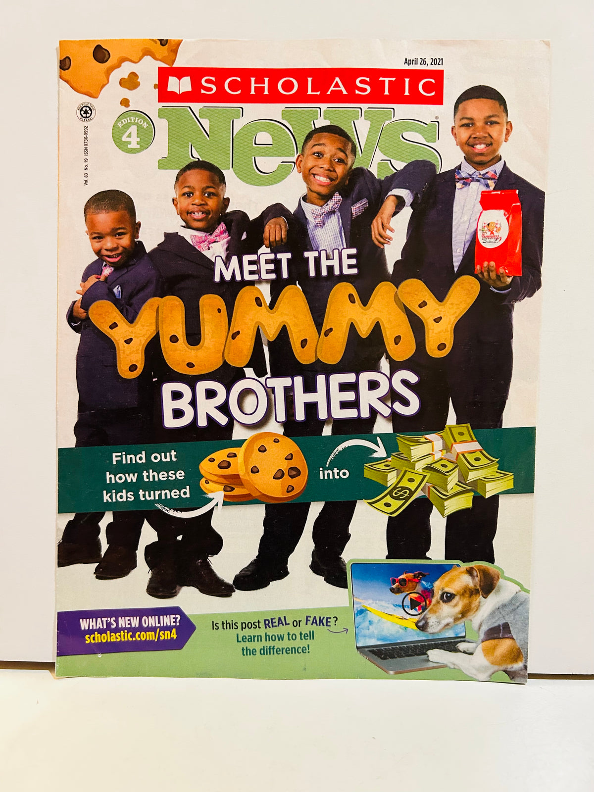 Scholastic News Edition 4 April 26 2021 - Meet the Yummy Brothers cover