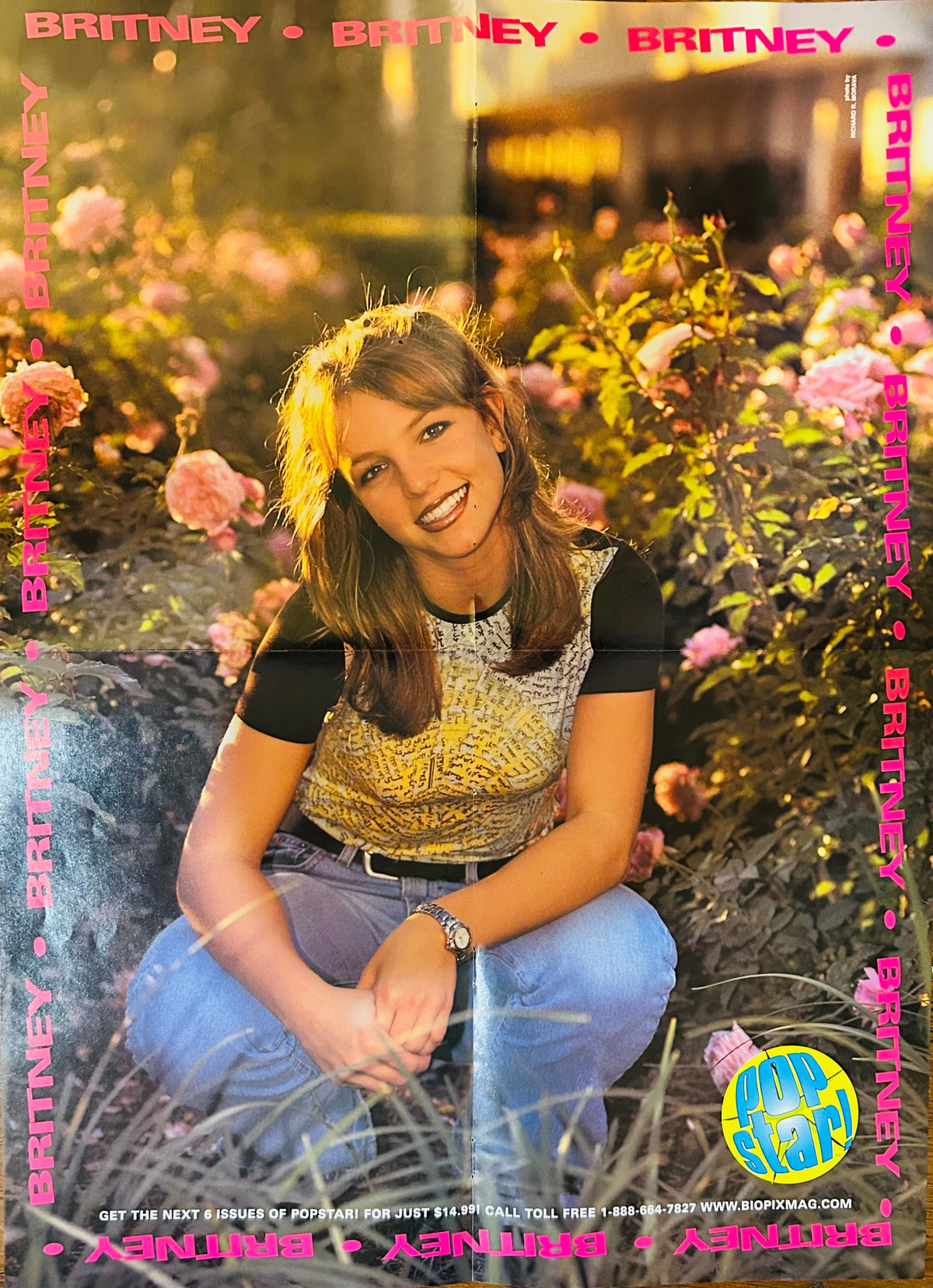 Britney Spears Pop Star! Magazine double-sided poster 16x21 - Side A