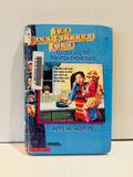 Worn ex-library hardcover of Claudia and the Phantom Phone Calls, Baby-Sitters Club book 2, with barcode sticker