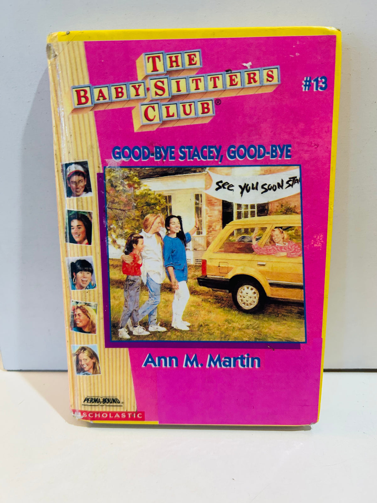 Ex-library hardcover of Good-bye Stacey, Good-bye, Baby-Sitters Club book 13