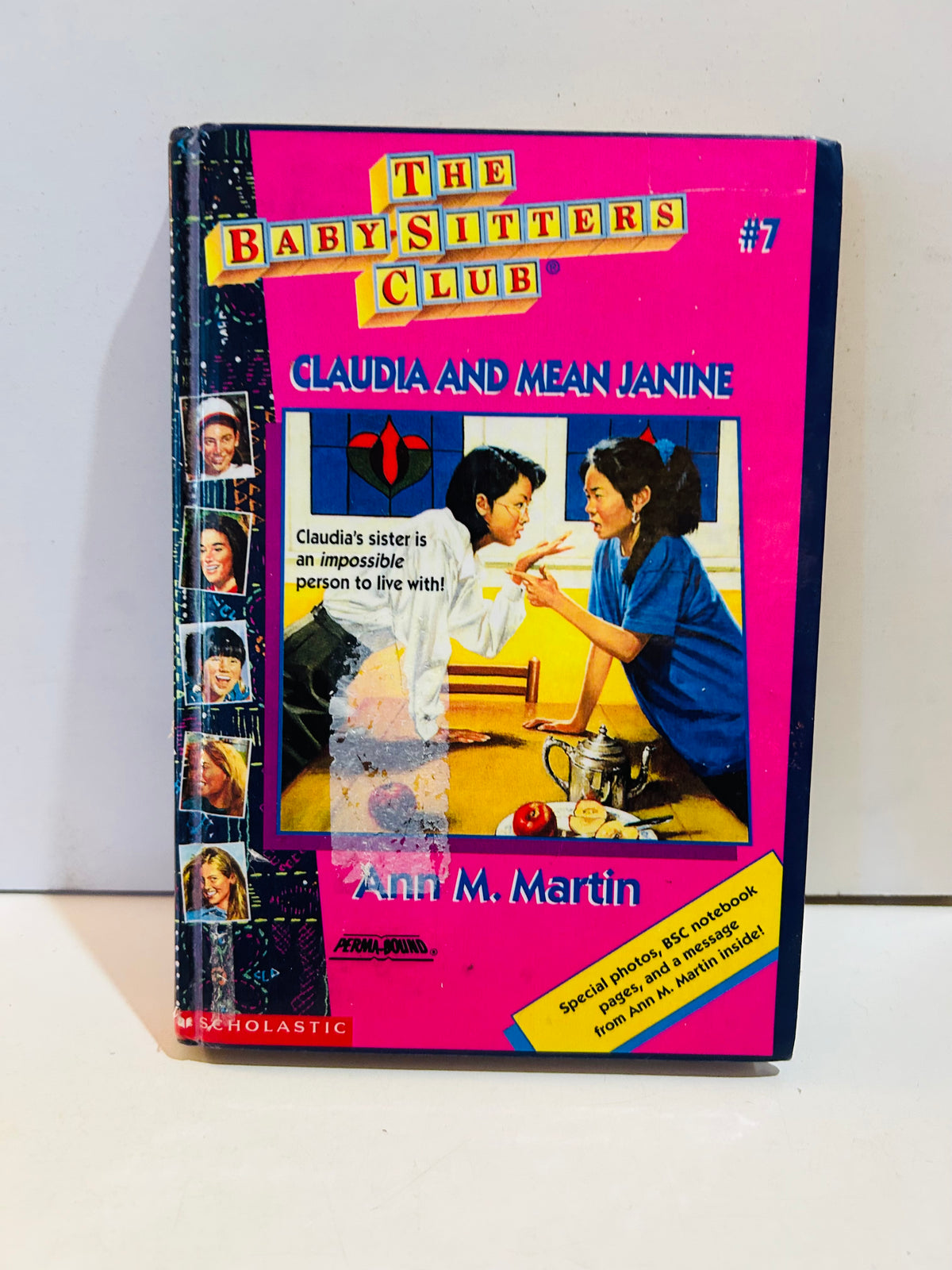 Second ex-library hardcover copy of Claudia and Mean Janine, Baby-Sitters Club book 7