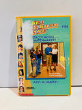 Ex-library hardcover of Stacey McGill... Matchmaker?, Baby-Sitters Club book 124, with library label visible