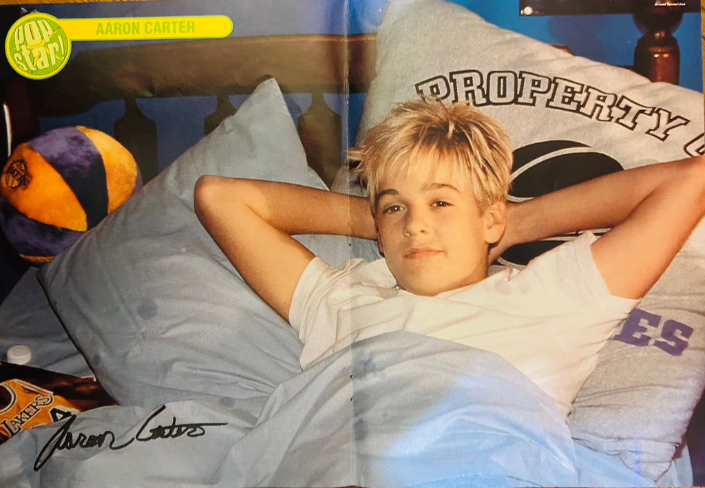 Aaron Carter Pop Star! Magazine double-sided poster 11x16 - Side B