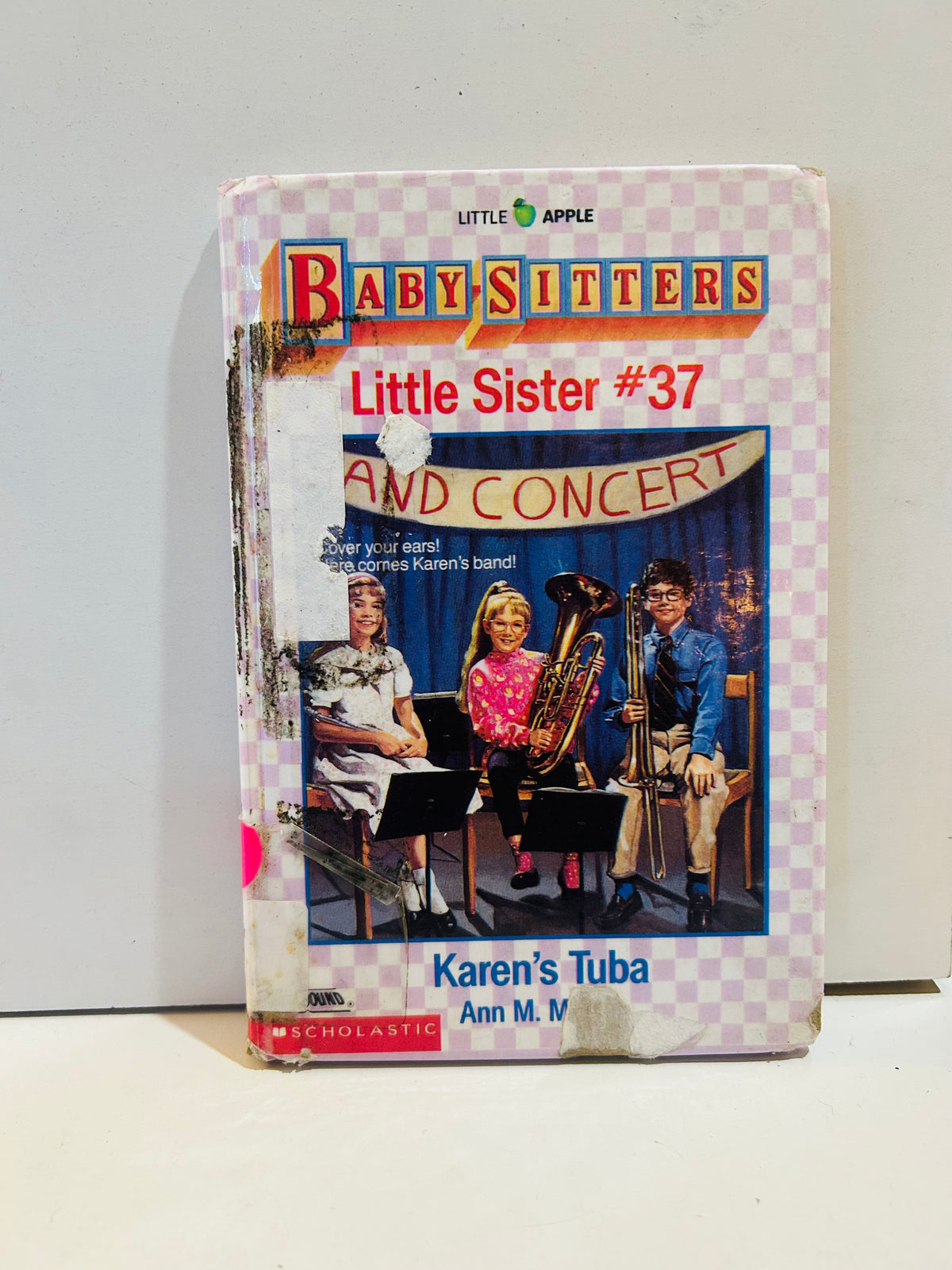 Ex-library hardcover of Karen's Tuba, Baby-Sitters Little Sister book 37