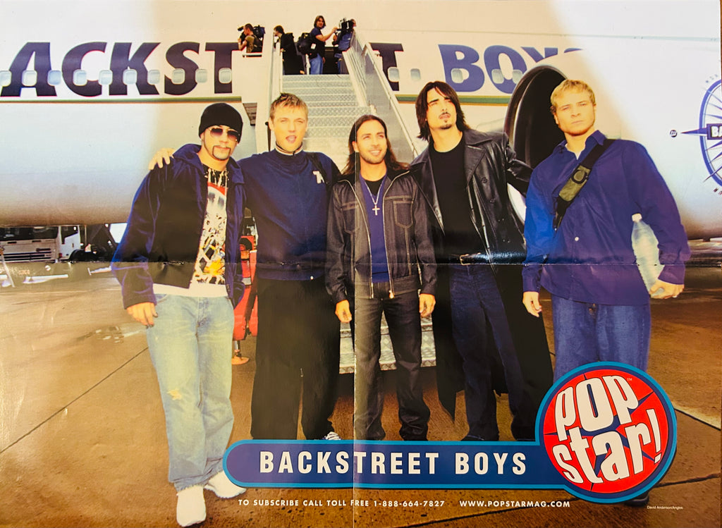 Backstreet Boys Pop Star! Magazine double-sided poster 16x21 - Side B