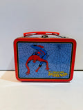 Red and blue The Amazing Spider-Man metal tin with handle and latch
