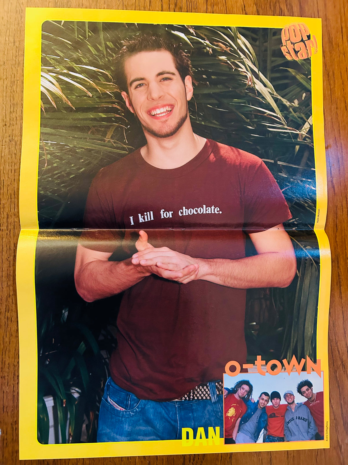 Dan of O-Town side of double-sided Pop Star poster