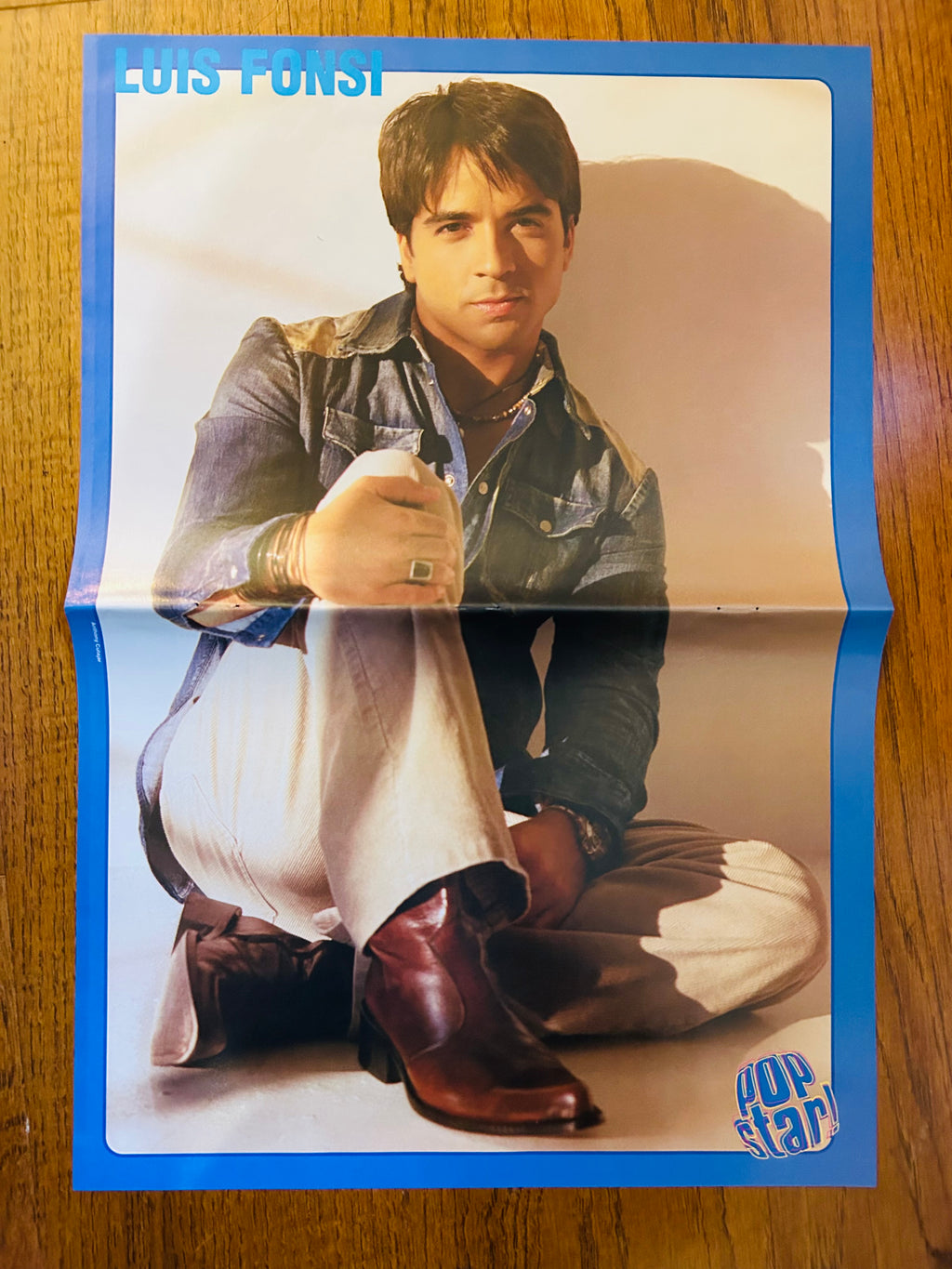 Luis Fonsi side of double-sided Pop Star poster