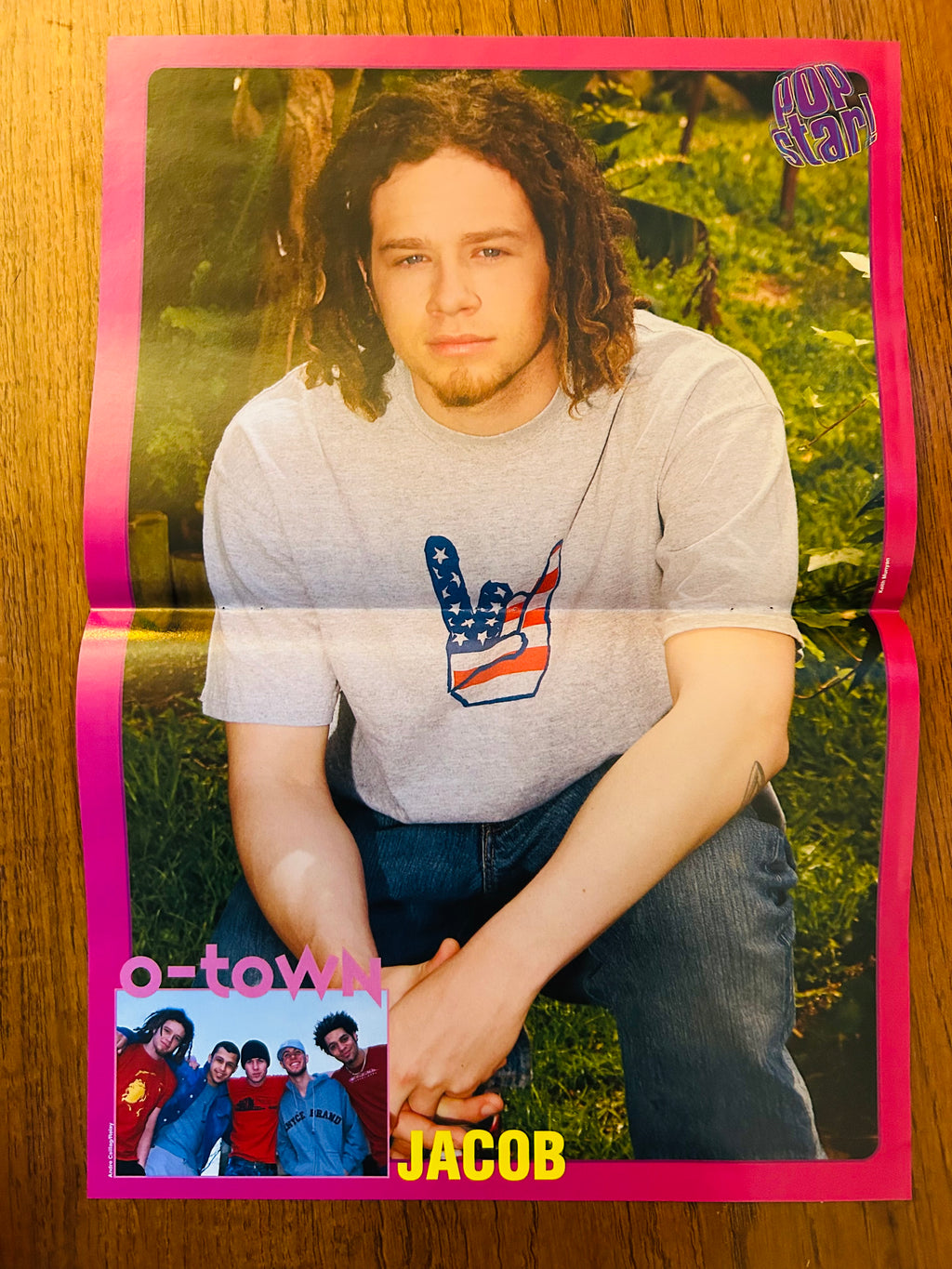 Jacob of O-Town side of double-sided poster