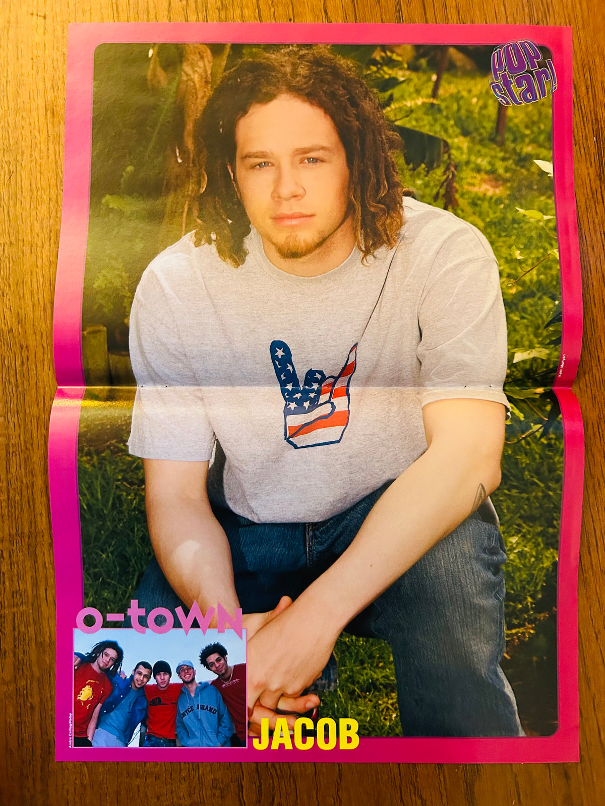 Jacob of O-Town side of double-sided poster