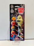 Packaged Oogie Boogie Pop Ups lollipop holder with three Chupa Chups lollipops