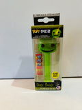 Boxed green Oogie Boogie Funko Pop plus PEZ dispenser labeled glows in the dark