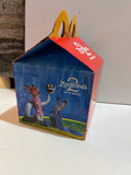 Preowned McDonald's Disney Zootopia 2 Happy Meal box with blue character artwork, red top, and yellow arch handles