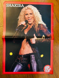 Shakira side of the 2003 double-sided Pop Star poster with red border