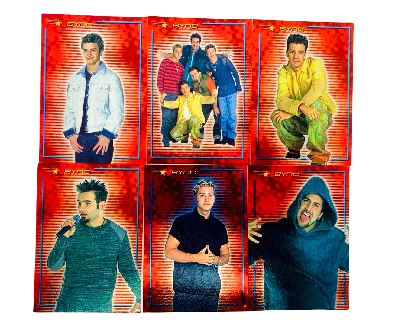 NSYNC 2000 No Strings Attached Trading Card Set #44-49 - All 6 Cards