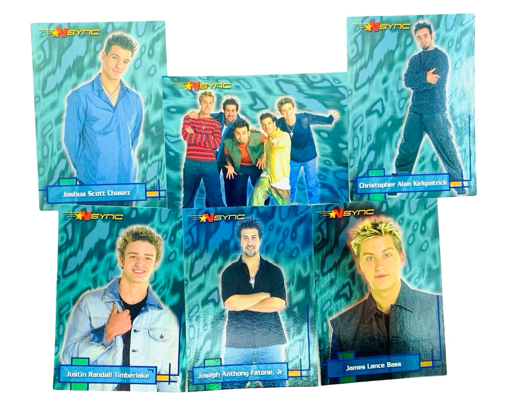 NSYNC 2000 Six Card Bio Teal Trading Card Set #2-7