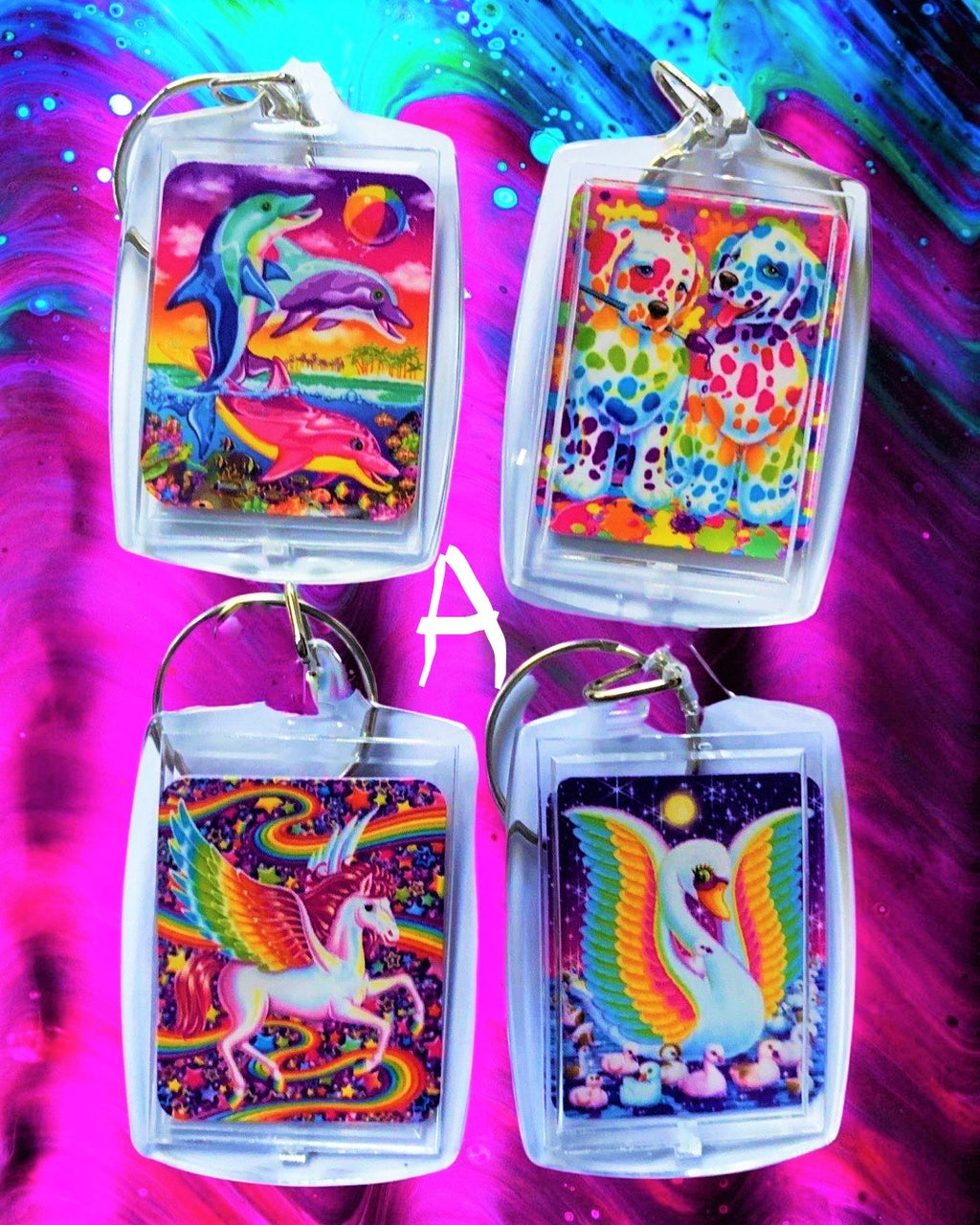 Lisa Frank Keycain
